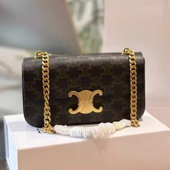 Celine Arc de Triomphe old flower chain armpit bag women's bag - Picture 1 of 6